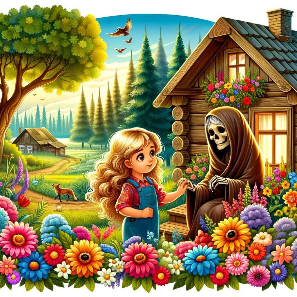 Une illustration pour enfants représentant une petite fille qui doit faire face à la maladie et à la mort de sa grand-mère bien-aimée, dans un lieu familial rempli de souvenirs.