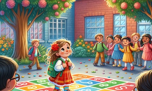 Une illustration pour enfants représentant une petite fille qui doit faire face à la discrimination raciale dans sa nouvelle école.